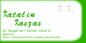 katalin kaszas business card