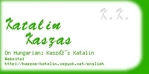 katalin kaszas business card